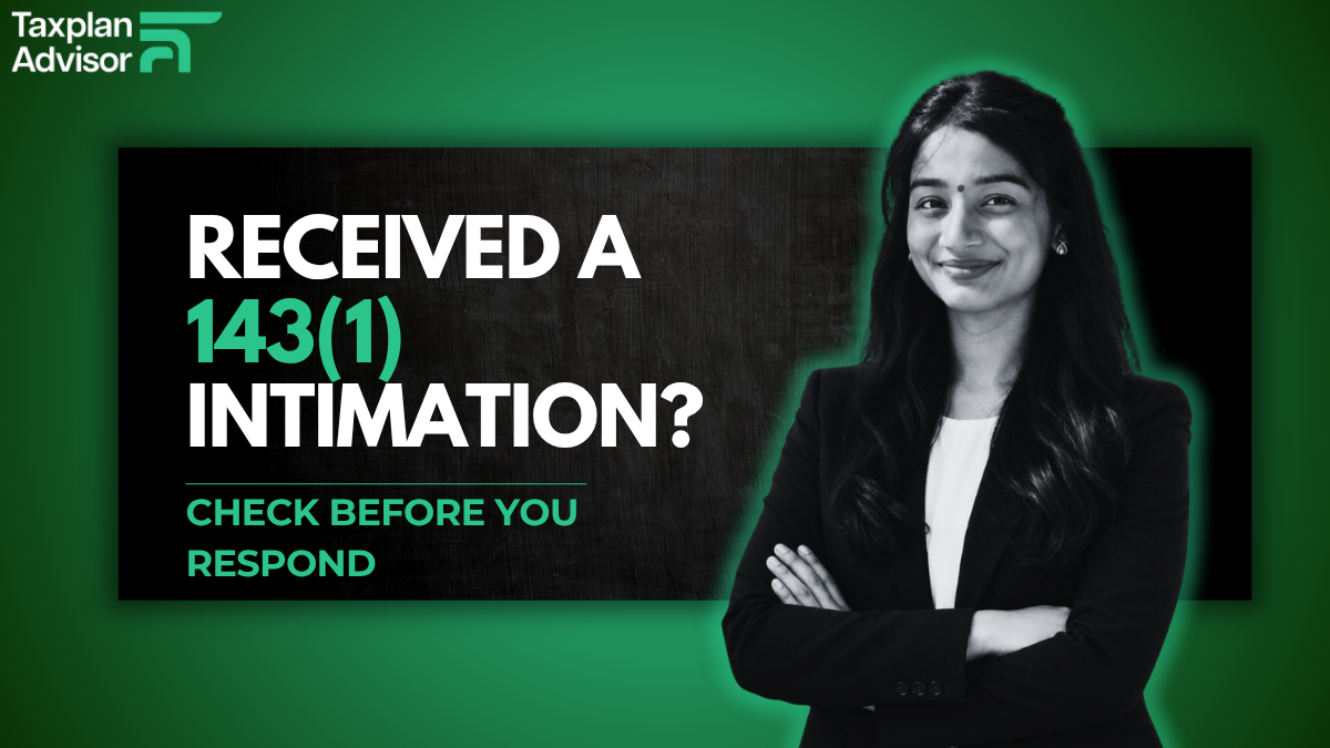 Visual summary for Received an Income Tax Intimation Under Section 143 1 What to Check