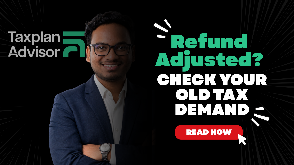 Visual summary for Income Tax Refund Adjusted Against an Old Demand What You Can Do